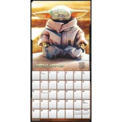 Trends International Inc. 2023-24 Wall Calendar 12"x12" Star Wars: The Mandalorian: The Child