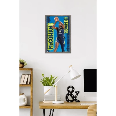 Trends International WNBA Dallas Wings - Teaira McCowan 25 Framed Wall Poster Prints 3 Trends International WNBA Dallas Wings - Teaira McCowan 25 Framed Wall Poster Prints