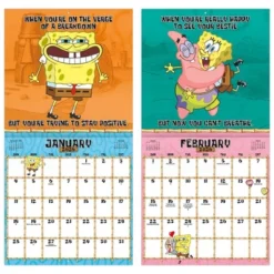 Trends International 2026 SpongeBob Squarepants 12"x12" Wall Calendar -Everyday Fan & Home GUEST cc57248a 42ec 4934 a21b 299e2aebc537