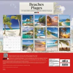 Trends International 2026 Beaches Bilingual French 12"x12" Wall Calendar -Everyday Fan & Home GUEST cd28f987 dafc 42c2 afa3 c63e5bad2835