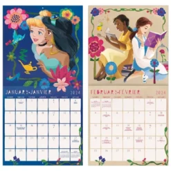 Trends International Inc. 2023-24 Wall Calendar 12"x12" Bilingual English/French Disney Princess -Everyday Fan & Home GUEST ce0fa441 31c7 4495 b006 cb3a1f577bde