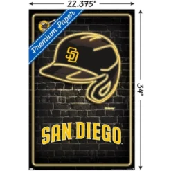Trends International MLB San Diego Padres - Neon Helmet 23 Unframed Wall Poster Prints -Everyday Fan & Home GUEST ced15889 38a8 4086 980e f89487fa0054