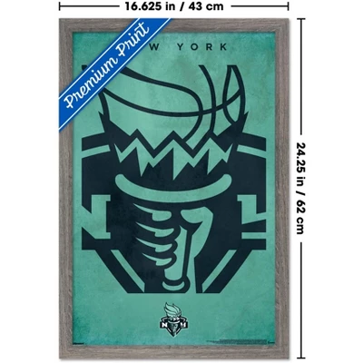 Trends International WNBA New York Liberty - Logo 25 Framed Wall Poster Prints 4 Trends International WNBA New York Liberty - Logo 25 Framed Wall Poster Prints - Image 2