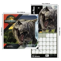 Trends International 2026 Jurassic World 4 12"x12" Wall Calendar -Everyday Fan & Home GUEST d1d4b414 06f1 4cb0 b82e 7a6814bb0e8c