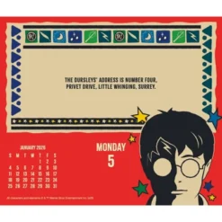 Trends International 2026 Harry Potter Dayata Time 6.12"x5.37" Box Calendar -Everyday Fan & Home GUEST d20f8a55 1496 4698 9e49 5d048242c85e
