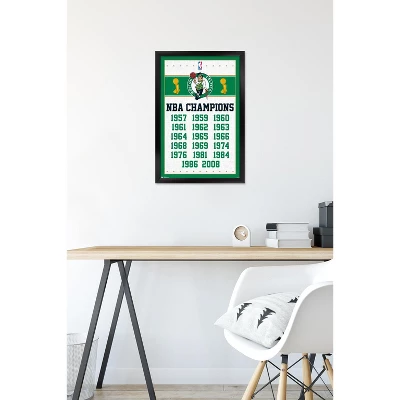 Trends International NBA Boston Celtics - Champions 13 Framed Wall Poster Prints 7 Trends International NBA Boston Celtics - Champions 13 Framed Wall Poster Prints - Image 5