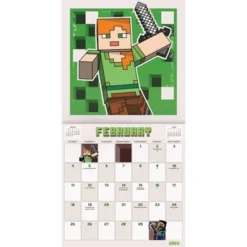 Trends International Inc. 2023-24 Wall Calendar 12.62"x12.37" Minecraft - 15th Anniversary Collector's Edition -Everyday Fan & Home GUEST d8f758a8 144e 48f4 b234 5b51f79c290f