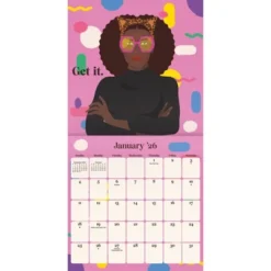 Trends International 2026 Boss Beauties 12"x12" Wall Calendar