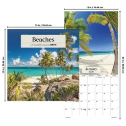 Trends International 2026 Beaches 12"x12" Wall Calendar -Everyday Fan & Home GUEST de53b10a be2c 4621 b1f8 b112550748b0