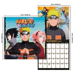 Trends International 2026 Naruto Shippuden 12"x12" Wall Calendar -Everyday Fan & Home GUEST e08c2f6b 8d7d 49ec bec4 3d805479378c