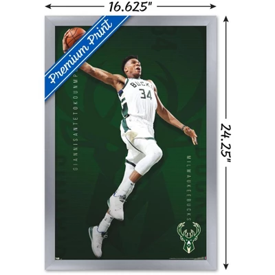 Trends International NBA Milwaukee Bucks - Giannis Antetokounmpo 19 Framed Wall Poster Prints 4 Trends International NBA Milwaukee Bucks - Giannis Antetokounmpo 19 Framed Wall Poster Prints - Image 2
