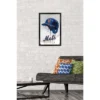 Trends International MLB New York Mets - Drip Helmet 22 Framed Wall Poster Prints