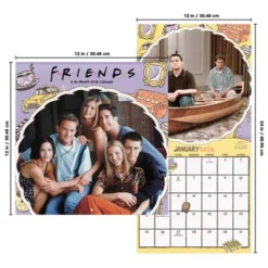 Trends International 2026 Friends 12"x12" Wall Calendar -Everyday Fan & Home GUEST e98fa68c cc79 47ce 8a3b 3c80748f3aa9