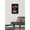 Trends International NBA Miami Heat - Logo 14 Framed Wall Poster Prints