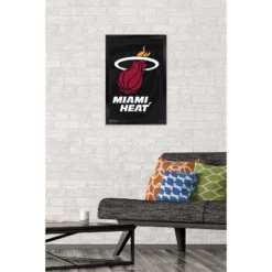 Trends International NBA Miami Heat - Logo 14 Framed Wall Poster Prints
