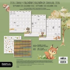 Trends International 2026 Animals Bilingual French 12"x12" Family Calendar -Everyday Fan & Home GUEST eb87f94a 9b28 426e a772 54f686b1a100