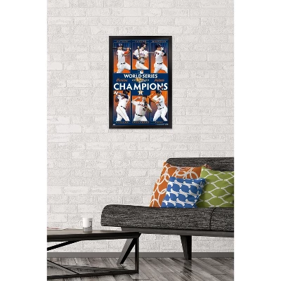 Trends International MLB Houston Astros - 2022 World Series Champions Framed Wall Poster Prints 3 Trends International MLB Houston Astros - 2022 World Series Champions Framed Wall Poster Prints