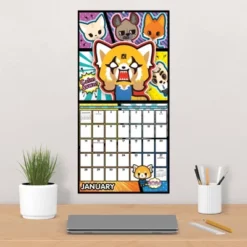 Trends International Inc. 2023-24 Wall Calendar 12"x12" Aggretsuko -Everyday Fan & Home GUEST ef2a9f73 a116 4ab8 84e2 3d810c37432c