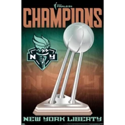 Trends International WNBA New York Liberty - 2024 WNBA Finals Team Logo Framed Wall Poster Prints -Everyday Fan & Home GUEST f482d1a5 78a8 4ae2 9a6b f80c519b865d 1