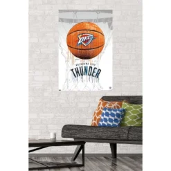 Trends International NBA Oklahoma City Thunder - Drip Basketball 21 Unframed Wall Poster Prints
