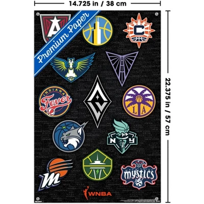 Trends International WNBA League - Logos 25 Unframed Wall Poster Prints 4 Trends International WNBA League - Logos 25 Unframed Wall Poster Prints - Image 2