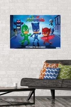Trends International PJ Masks - Its Time To Be A Hero Unframed Wall Poster Prints