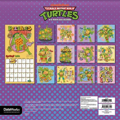 Trends International 2026 Teenage Mutant Ninja Turtles 12"x12" Wall Calendar 5 Trends International 2026 Teenage Mutant Ninja Turtles 12"x12" Wall Calendar - Image 3
