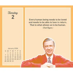 Trends International Inc. 2024 Daily Desk Calendar 4.25"x5" Mister Rogers -Everyday Fan & Home GUEST fc80b92a 8289 46a9 966d 5da1842f005d