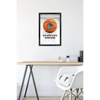 Trends International NBA Golden State Warriors - Drip Ball 20 Framed Wall Poster Prints 7 Trends International NBA Golden State Warriors - Drip Ball 20 Framed Wall Poster Prints - Image 5